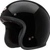 BELL Custom 500 DLX Solid Black 2 BELL Custom 500 DLX Solid Black -Doe het met Jersey. bell custom 500 dlx solid black open face helmet helm casque kask casco 1 1