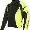 Dainese AIR CRONO 2 TEX Jacket Black/Black/Fluo-Yellow 2 Dainese AIR CRONO 2 TEX Jacket Black/Black/Fluo-Yellow -Doe het met Jersey. dainese air crono 2 tex jacket black black fluo yellow motorcycle jacket motorradjacke blouson veste motorjas mont chaqueta 1 1