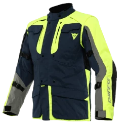 Dainese Alligator Tex Jacket Black-Iris/Fluo-Yellow/Grey
