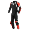 Dainese Avro 4 Leather 2-P Suit Black/Fluo-Red/White -Doe het met Jersey. dainese avro 4 black red white two piece suit 2 teiler overall combinaison 2 pieces traje tulum 1 2