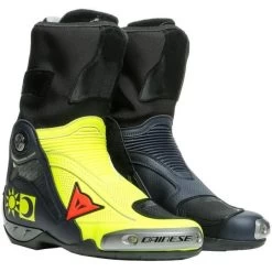 Dainese Axial D1 Replica Valentino Rossi Boots Black Yellow Blue - Motorcycle Boots - Laarzen