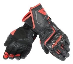 Dainese Carbon D1 Long Black Fluo-Red Gloves Black