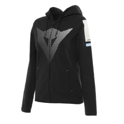 Dainese Fade Lady Full-Zip Hoodie Black/Cool-Gray/Light-Blue