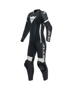 Dainese Grobnik Lady Leather 1PC Suit Perf. Schwarz/Schwarz/Weiss