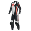 Dainese Grobnik Lady Leather 1PC Suit Perf. Schwarz/Weiss/Fluo-Rot -Doe het met Jersey. dainese grobnik lady leather 1pc suit perf black white fluo red one piece suit 1 teiler overall combinaison 1 piece traje tulum 1 1