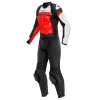 Dainese Mirage Lady Leather 2-P Suit Black/Lava-Red/White -Doe het met Jersey. dainese mirage lady black red white two piece suit 2 teiler overall combinaison 2 pieces traje tulum 1 1