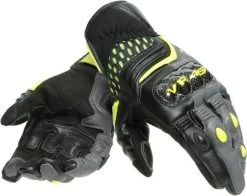 Dainese VR46 Sector Short Gloves Grey Yellow Anthracite - Short Gloves - Handschoenen