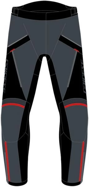 Dainese Tempest 3 D-Dry Pants Ebony Black Lava-Red