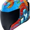 Icon Airflite Inky Blue Full-Face Helmet -Doe het met Jersey. icon airflite inky blue full face helmet helm casque kask casco 1 13