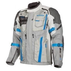 Klim Badlands Pro Motorjas Cool Gray Electric Blue Lemonade