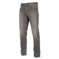 Klim Unlimited Straight Stretch Denim Motorjeans Steel Gray