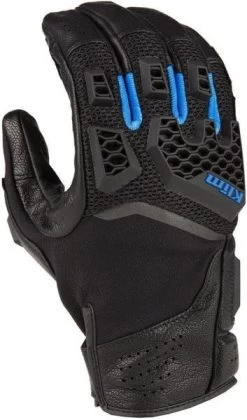 Klim Baja S4 Gloves Black - Kinetik Blue