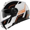 Schuberth C5 Master White-Orange -Doe het met Jersey. schuberth c5 master white orange 213 modular helmet klapphelm casque modulaire systeemhelm kask casco modular 1