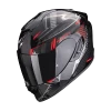 Scorpion EXO-1400 EVO AIR SHELL Black-Red -Doe het met Jersey. scorpion exo 1400 evo air shell black red full face helmet integralhelm casque integral kask casco integral 1 3