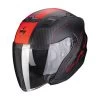 Scorpion EXO-230 Condor Matt Black-Red -Doe het met Jersey. scorpion exo 230 condor black red open face helmet helm casque jet kask casco abierto 1 2