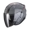Scorpion EXO-230 SR Cement Grey-Red -Doe het met Jersey. scorpion exo 230 sr cement grey red open face helmet helm casque jet kask casco abierto 1 4