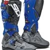 Sidi Crossfire 3 SRS Grey-Blue-Black -Doe het met Jersey. sidi crossfire 3 srs grey blue black motorcycle boots motorradstiefel motorlaarzen bottes botas botlar 1 1