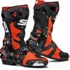 Sidi Rex Red Fluo-Black Boots -Doe het met Jersey. sidi rex red fluo black motorcycle boots motorradstiefel motorlaarzen bottes botas botlar 1 1